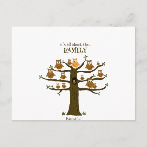 Its All About the Family Postcard