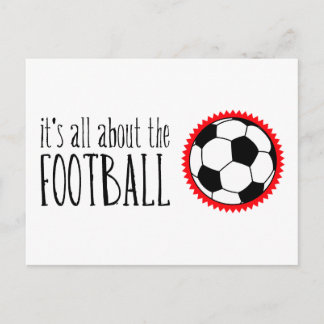 It's All About the Football Postcard