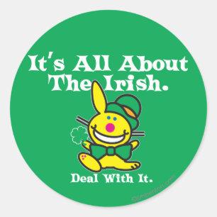 It's All About The Irish (green) Classic Round Sticker