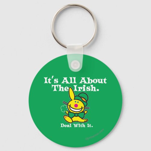 Its All About The Irish green Keychain