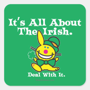 It's All About The Irish (green) Square Sticker