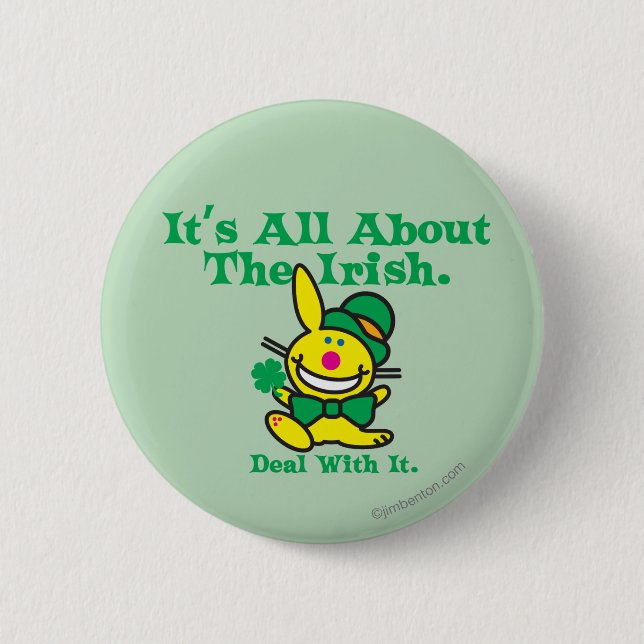 It's All About The Irish Pinback Button (Front)