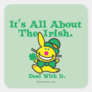 It's All About The Irish Square Sticker