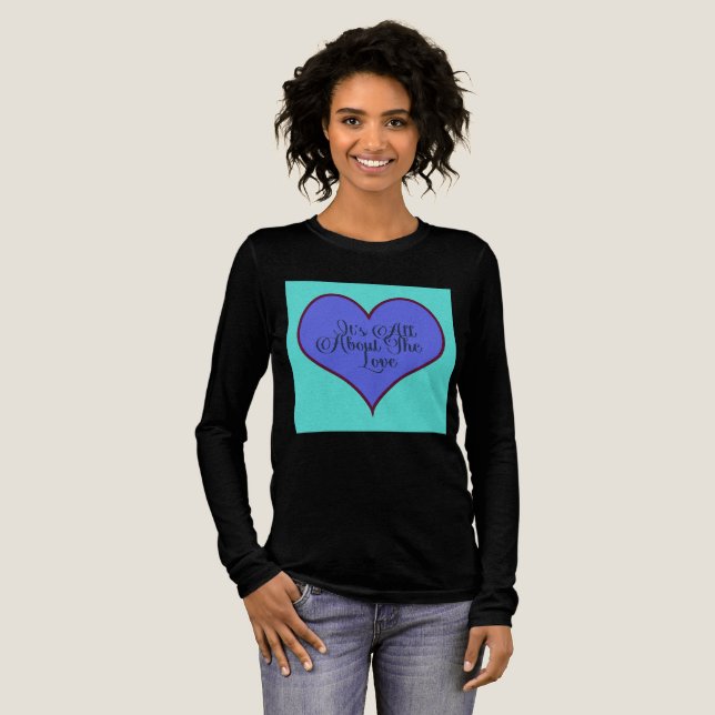 It's All About The Love Tri-Blend Shirt (Full Front)
