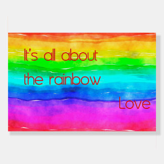 It's All About The Rainbow Love 03 Foam Board