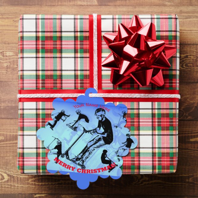 It's All About The Scooter - Scooter Rider Ornament Card (Insitu (Gift))