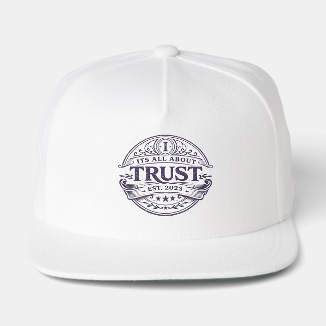 It's All About Trust Snap Back Hat (Front)