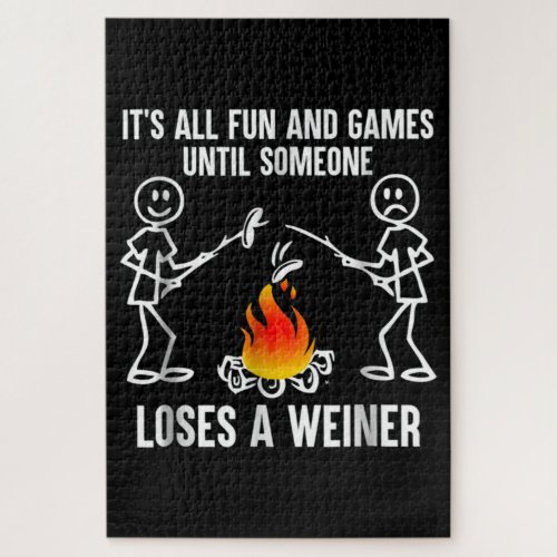 Its All Fun And Games Until Someone Loses A Weiner Jigsaw Puzzle