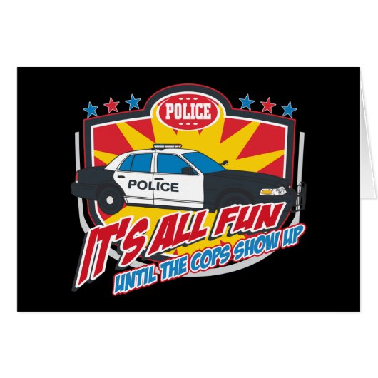 Its All Fun Police Cards (Front Horizontal)