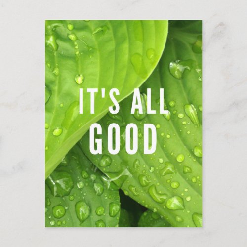 Its All Good Postcard