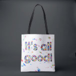 It's All Good Tote Bag<br><div class="desc">CAIS K Red & Gold class tote bag, inspired from the "It's All Good" poster made by the kindergarten class</div>