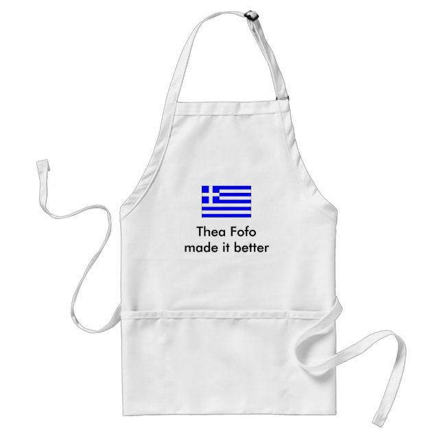 Its all Greek to me Adult Apron (Front)