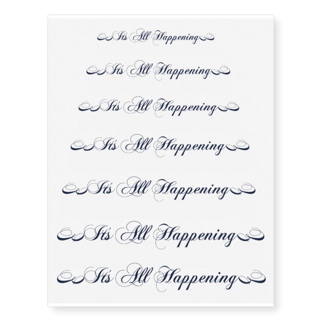 It's All Happening Everything Iconic Tattoo (Front)