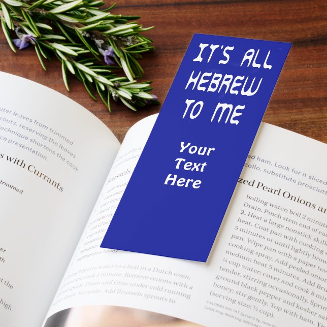 It's All Hebrew To Me Bookmarks (Book)