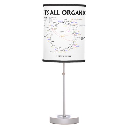 Its All Organic Krebs Cycle Citric Acid Cycle Table Lamp
