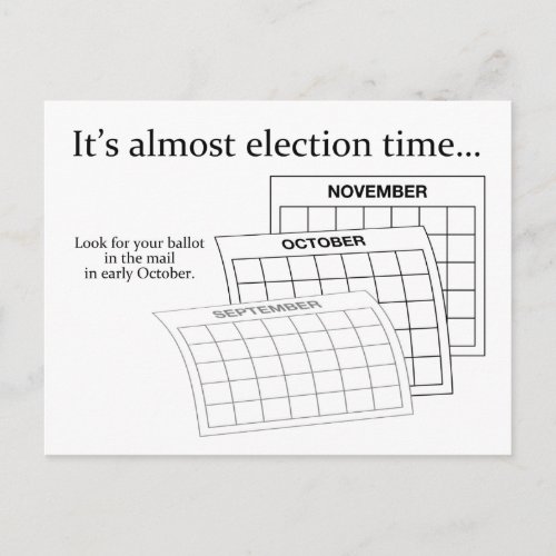 Its almost California general election time Postcard