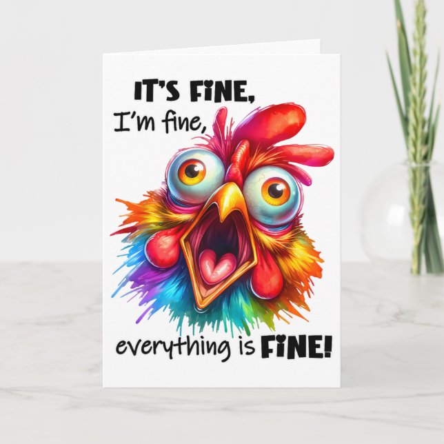 It's Alright, I'm Alright, Everything's Alright  Card (Front)
