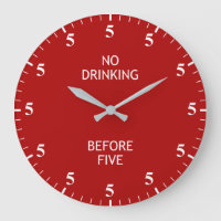 It's always 5 O'clock Bar Pub Drinks Lover Clock