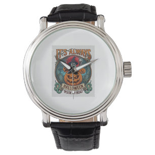 Its Always Halloween Inside Head Pumpkin Ghost Sna Watch