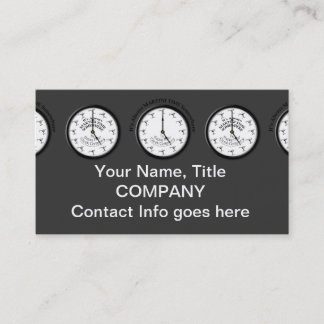 IT'S ALWAYS MARTINI TIME SOMEWHERE BUSINESS CARD