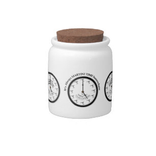 IT'S ALWAYS MARTINI TIME SOMEWHERE CANDY SNACK JAR
