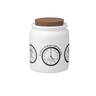 IT'S ALWAYS MARTINI TIME SOMEWHERE CANDY SNACK JAR