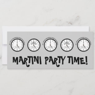 IT'S ALWAYS MARTINI TIME SOMEWHERE INVITATION