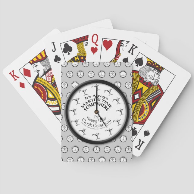 IT'S ALWAYS MARTINI TIME SOMEWHERE PLAYING CARDS (Back)