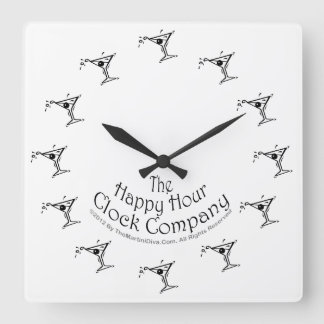 IT'S ALWAYS MARTINI TIME SOMEWHERE WALL CLOCK