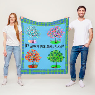 It's Always Pickleball Season - Four Seasons Tree Fleece Blanket