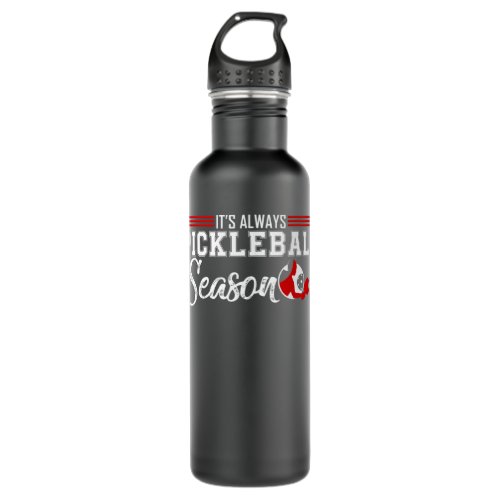 Its Always Pickleball Season funny gift for pickle Stainless Steel Water Bottle