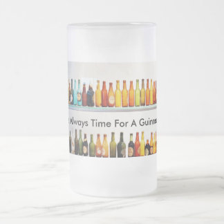It's Always Time For A Guinness Frosted Glass Beer Mug