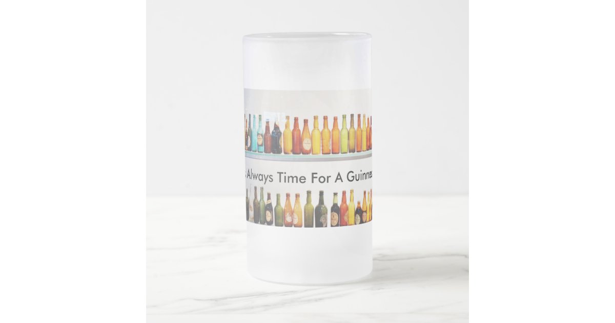 Personalized Guinness Design Beer Glass Custom Birthday 