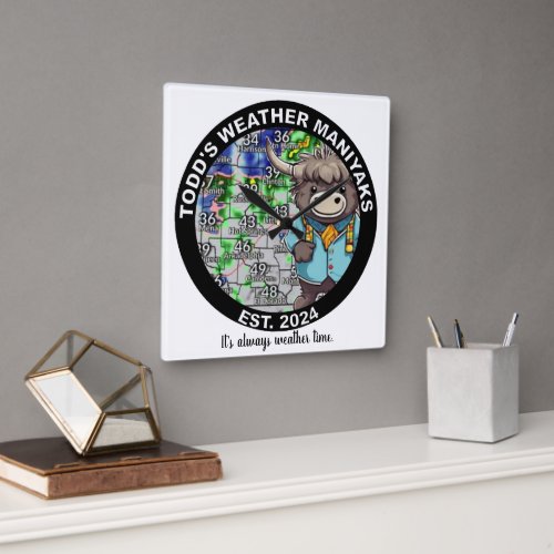 Its always weather time square wall clock