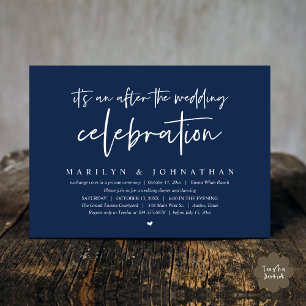 It's an after the wedding celebration, dinner invitation