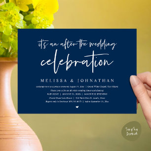 It's an after the wedding celebration, dinner invitation
