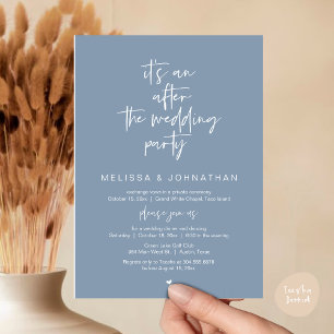 It's an after the wedding party, Wedding elopement Invitation