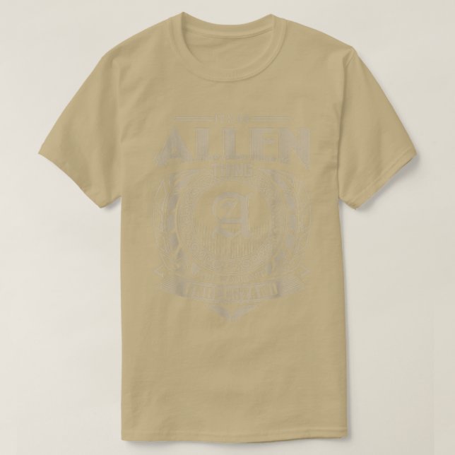 It's An ALLEN Thing You Wouldn't Understand Name V T-Shirt (Design Front)