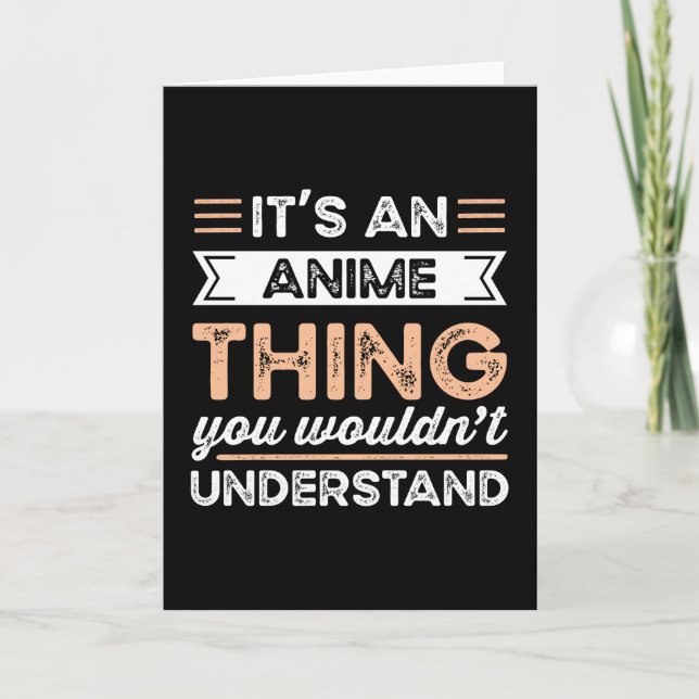 It's an Anime Thing Funny Manga Gift Card (Front)