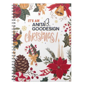 It's An Anita Goodesign Christmas Notebook! Notebook by AnitaGoodesign at Zazzle
