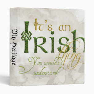 It's an Irish Thing Binder