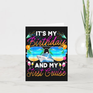 It's And Birthday Cruise Birthday Celebration Card