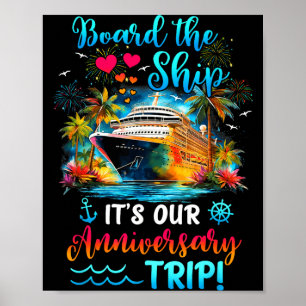 It's Anniversary Trip Couples Matching Artwork Poster
