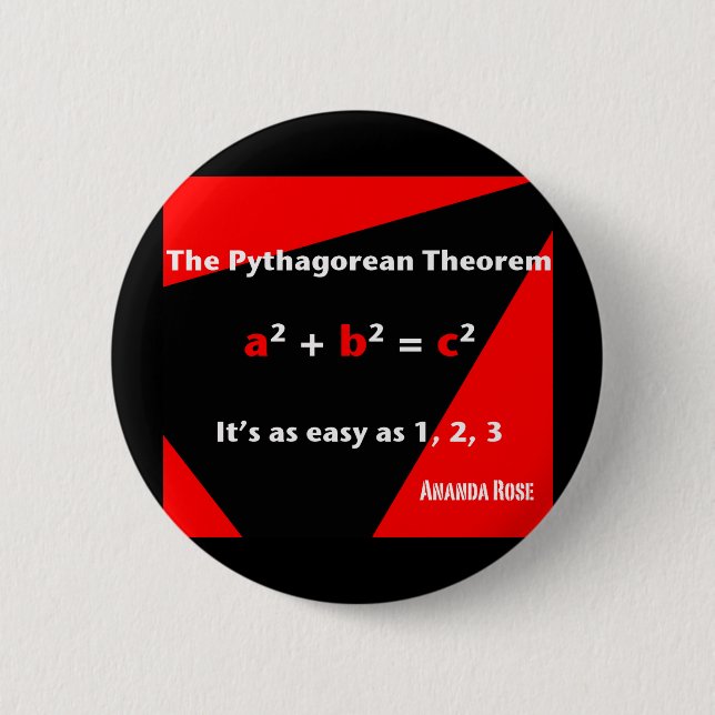 It's As Easy As 1, 2, 3 Red Button (Front)