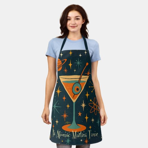 Its Atomic Martini Time Cosmic Stars Apron