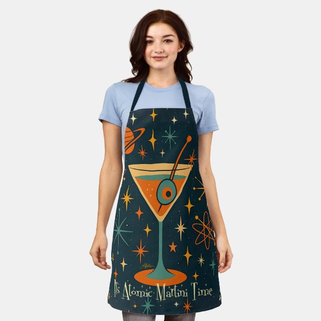 Its Atomic Martini Time Cosmic Stars Apron (Worn)