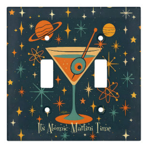 Its Atomic Martini Time Cosmic Stars Light Switch Cover