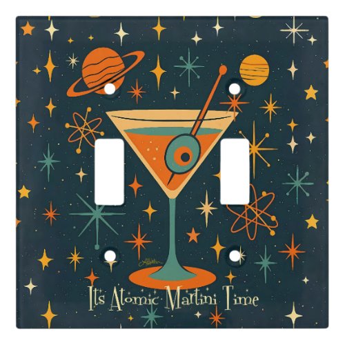 Its Atomic Martini Time Cosmic Stars Light Switch Cover