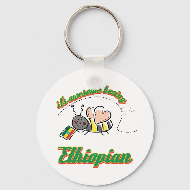 It's awesome beeing Ethiopian Keychain (Front)