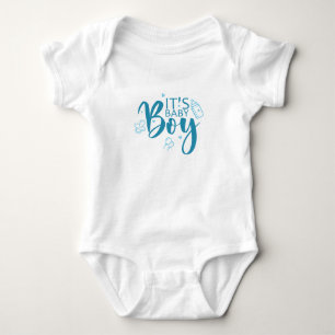 It's Baby Boy Pregnancy Announcement Gender Reveal Baby Bodysuit